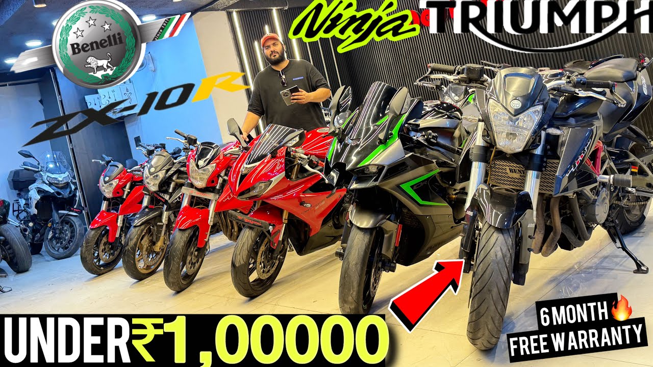 Used🔥Superbike showroom Karol Bagh Devil kings unbeatable price Benelli 600i Triumph Daytona ￼675?