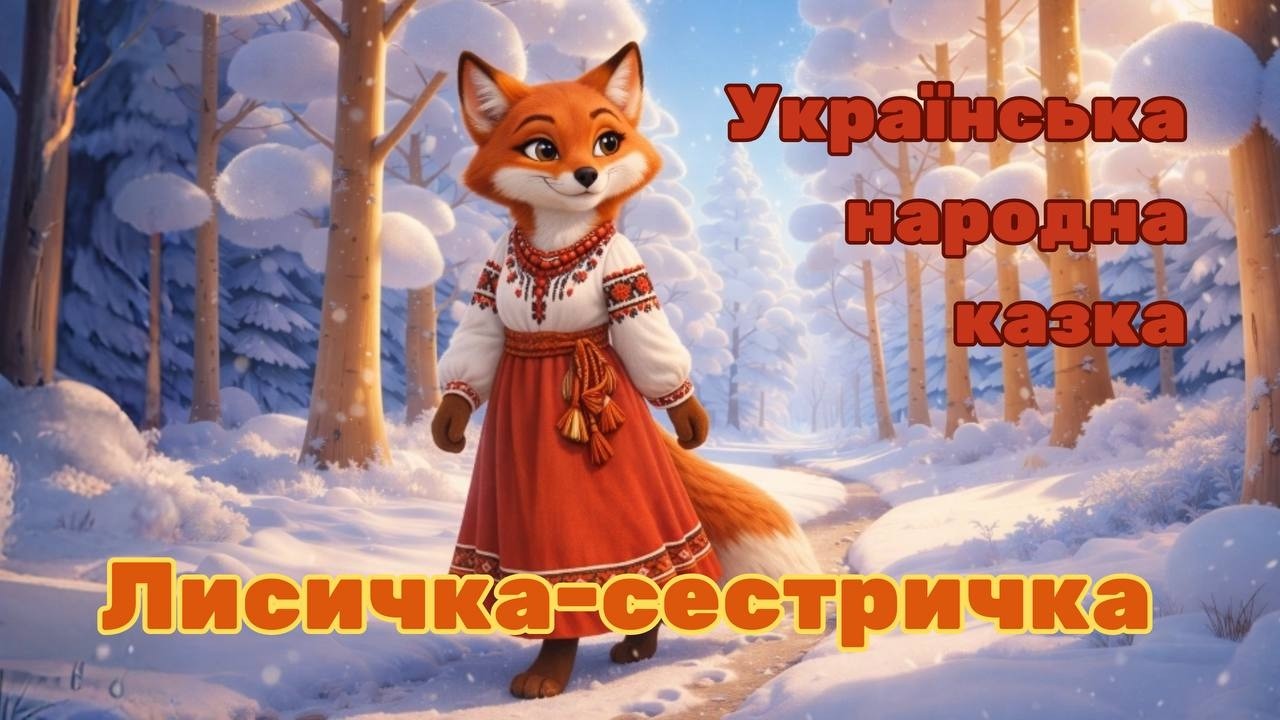 Лисичка-сестричка 🦊 | Українська народна казка для дітей | Мультфільм