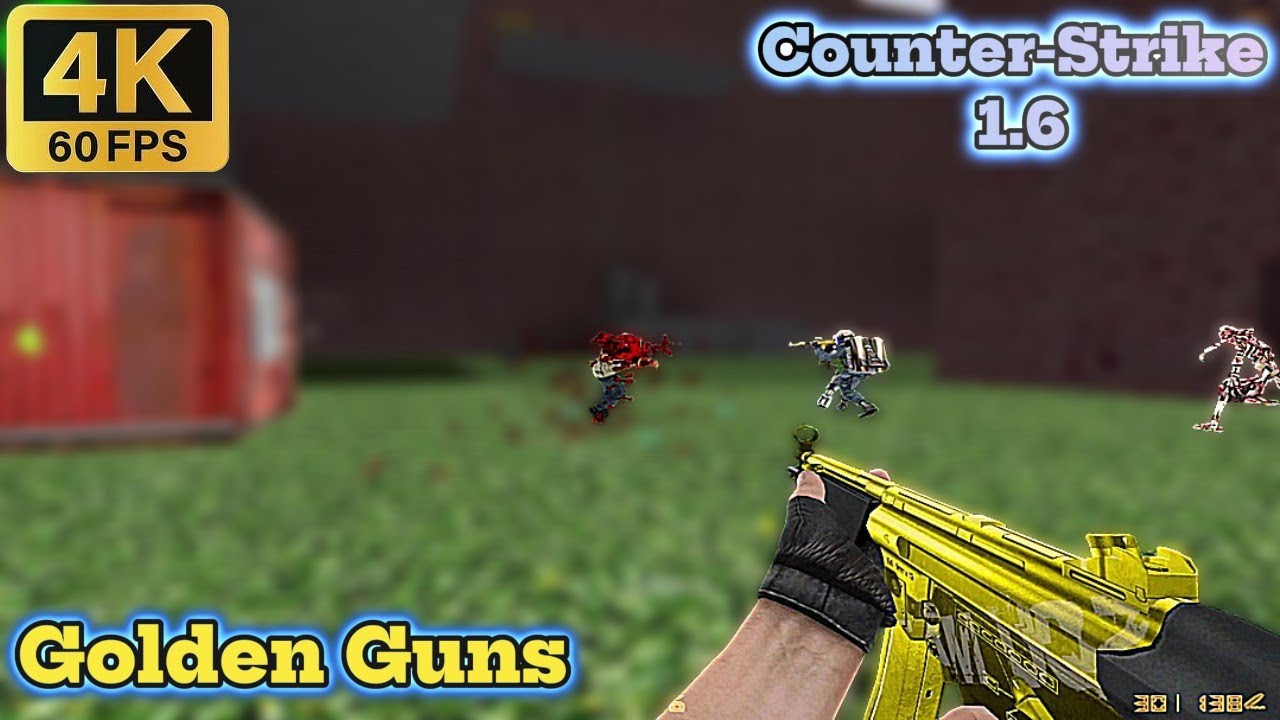 Cs 1.6 Zombie Plague l 4K60FPS l Golden Ak-47 l M4A1 l MP5 l zm_baisu l