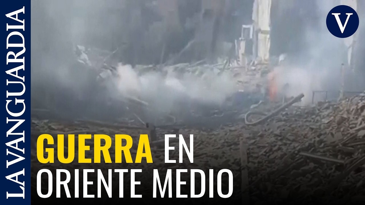 La televisión iraní emite imágenes de la destrucción en Teherán