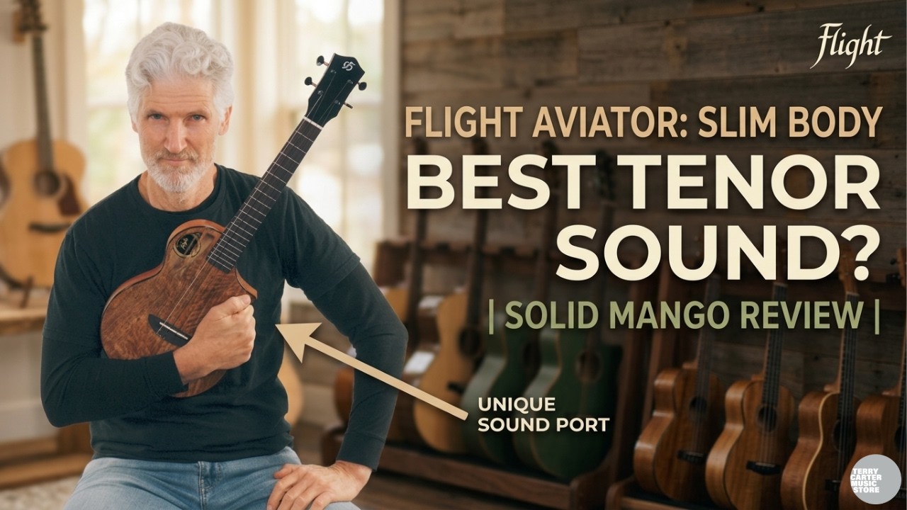 Лучшая профессиональная теноровая укулеле? | Обзор Flight Aviator Solid Mango
