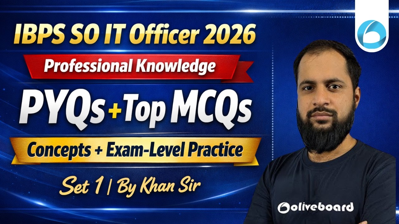 IBPS SO IT Officer Professional Knowledge PYQs + Top MCQs | Set 1 | IBPS SO 2026 | Oliveboard