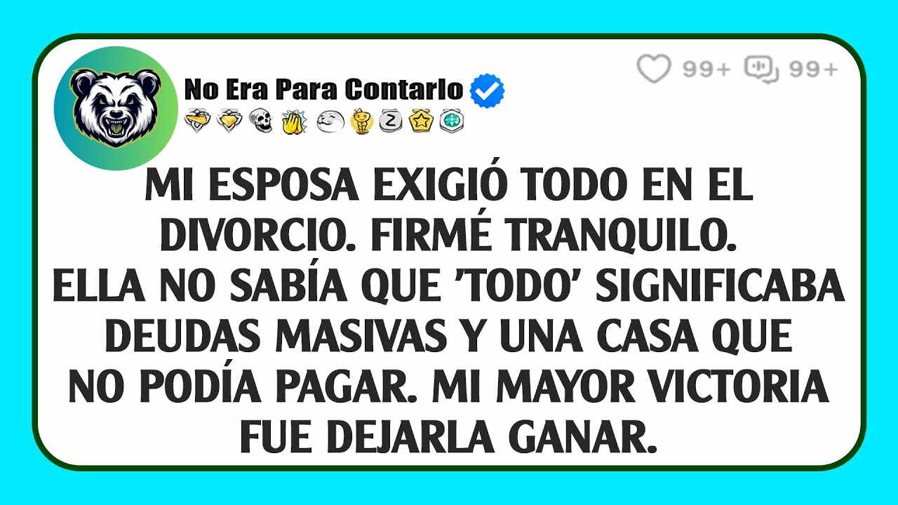 Mi esposa exigió todo en el divorcio. Firmé tranquilo. Ella no sabía que 'todo' significaba...