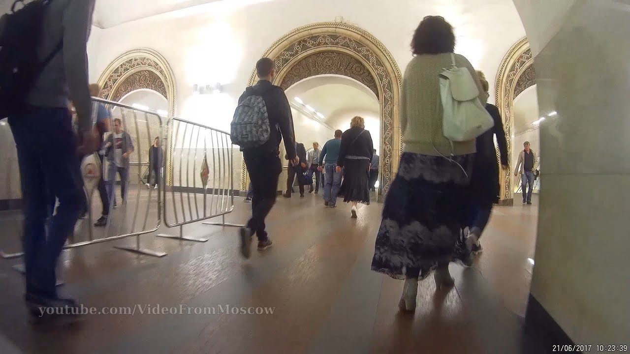Переход метро Белорусская радиальная/кольцевая // 21.06.2017