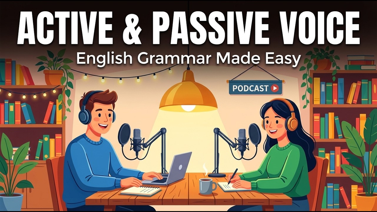 Active Voice vs Passive Voice in English | Easy English Grammar Lesson for Beginners