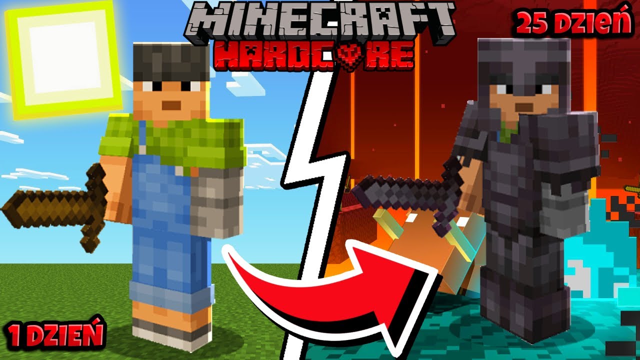 Przetrwałem 25 Dni w Minecraft Hardcore #1