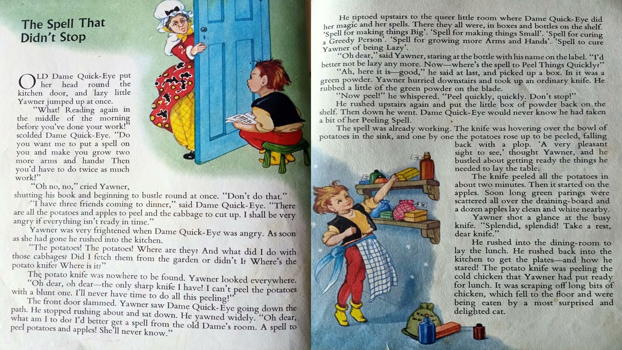 Enid Blyton's Gift Book of Bed Time Stories - The Spell That Didn't Stop