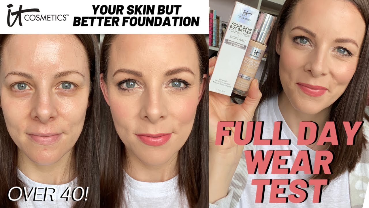 IT COSMETICS YOUR SKIN BUT BETTER FOUNDATION | Full Day Wear Test | Over 40! | Light Neutral 22