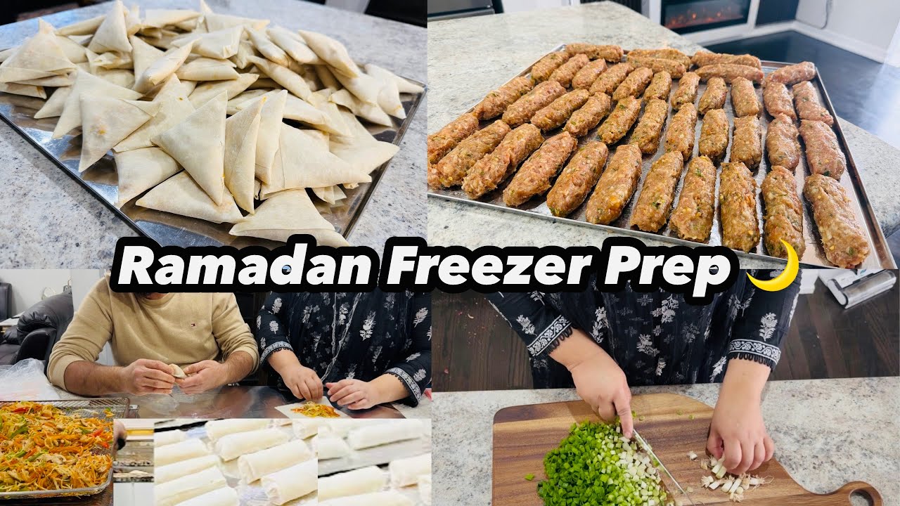 Food Preparation For Ramadan 🌙 Chicken keema Samosa Aur Chicken Veg Roll Seekh kabab Recipe  