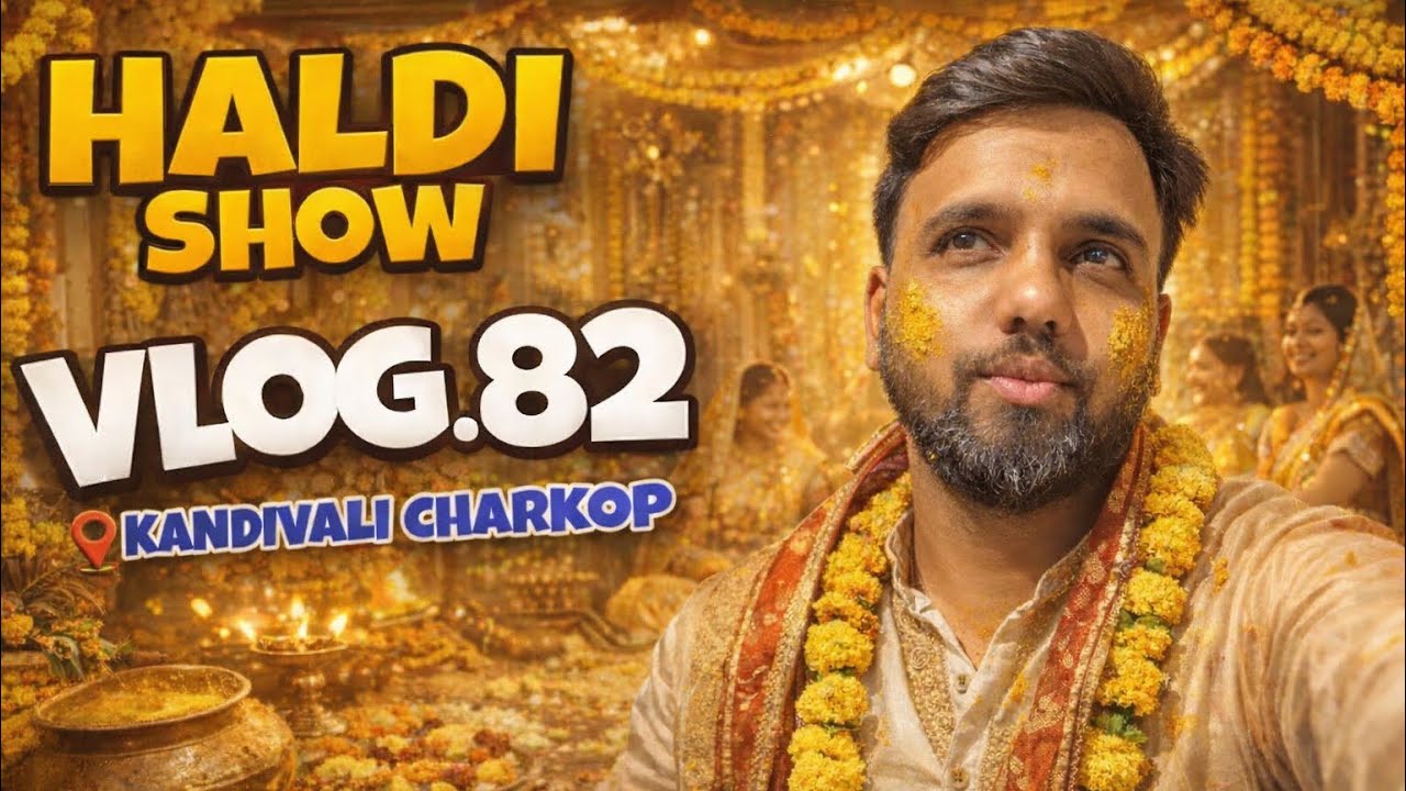 VLOG.82 | EK NO CROWD HOTA | HALDI SHOW  | KANDIVALI CHAKOP | JOGESHWARI BEATS |SACHIN GAMARE