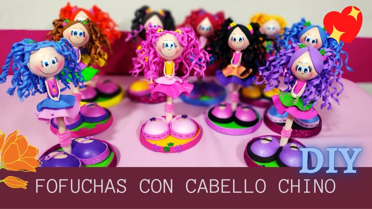 Haz fofuchas con cabello chino/rizado | DIY