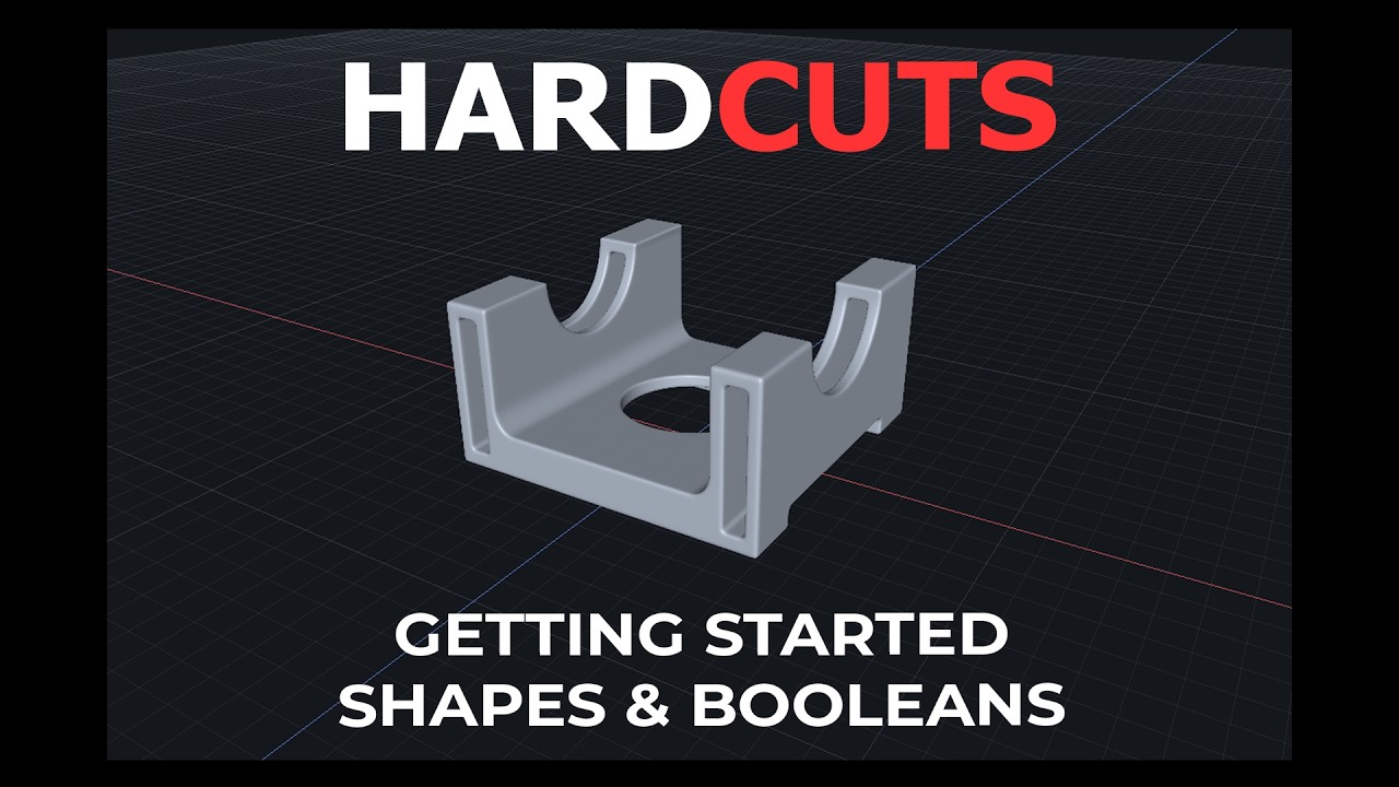 Начало работы с HardCuts – фигуры и булевы операции (быстрый рабочий процесс для твердых поверхно...