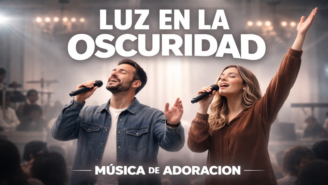 Música Cristiana de Adoracion - LUZ EN LA OSCURIDAD (Video Lyrics Oficial)