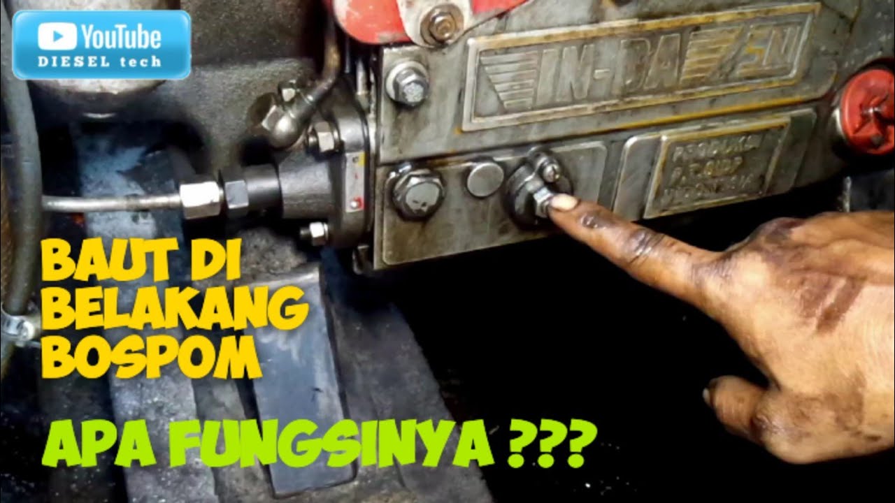 fungsi baut di belakang bospom dongfeng 24pk || zs1115 ||