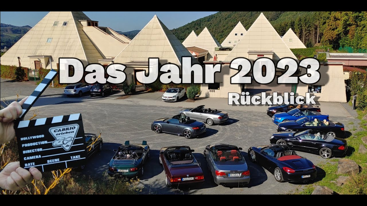 Cabrio Touren & Ausfahrten  2023 - Club Jahresrückblick von Treffen