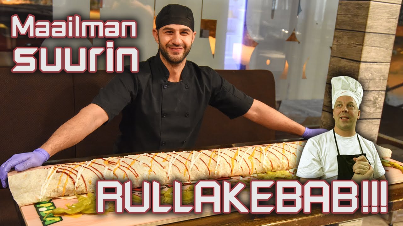 MAAILMAN SUURIN RULLAKEBAB! | Ravintola Royal Fusion Raisio feat. Chef Tittonen