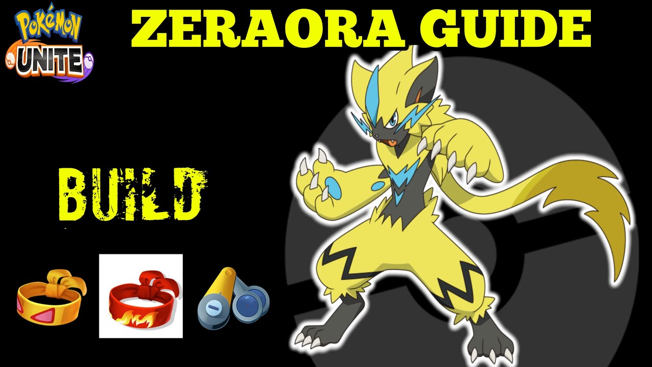 POKEMON UNITE ZERAORA GUIDE ! AWESOME Pokemon Unite Zeraora Moveset And Item Build