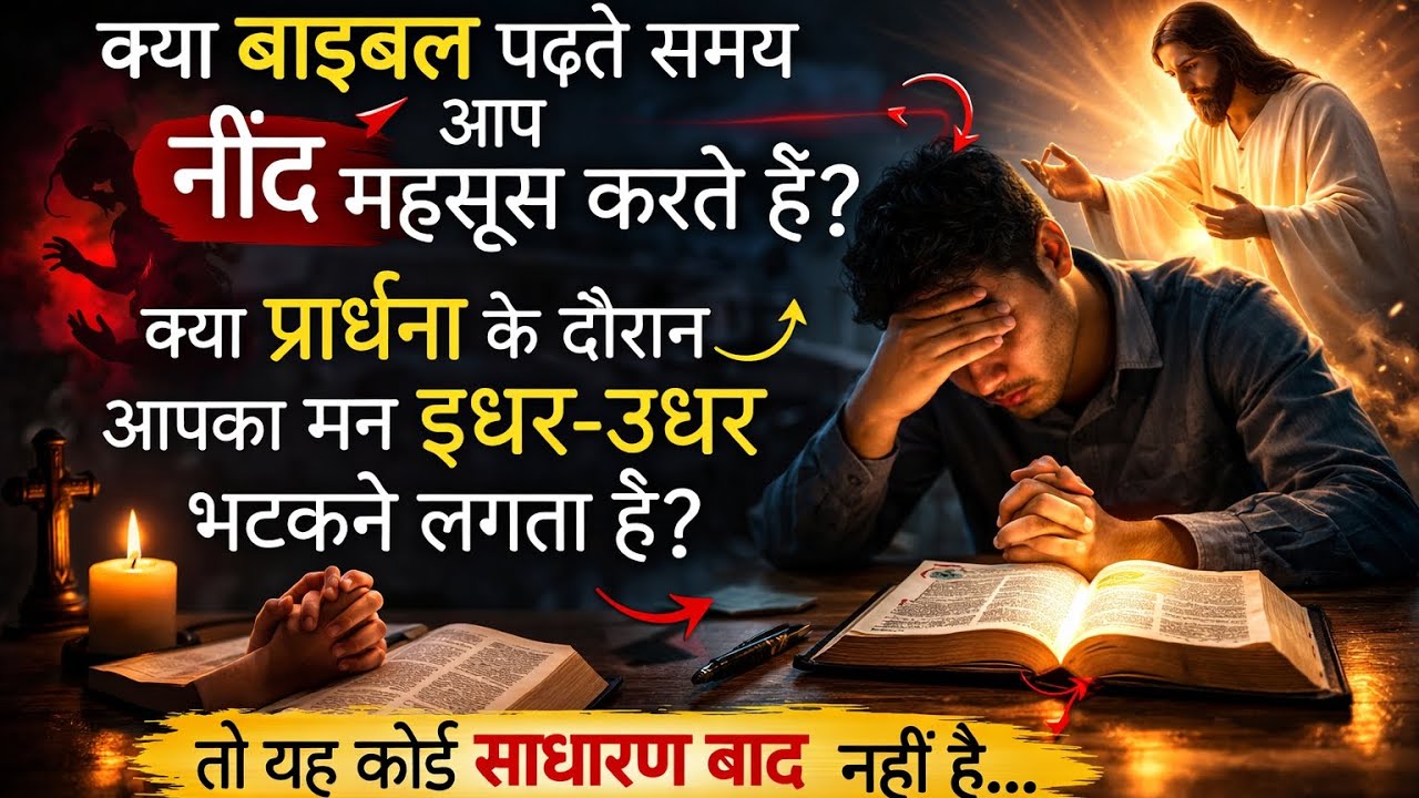 प्रार्थना में मन भटकता है और नींद आती है? इसका समाधान बाइबल से जानिए।। #sachchai ki margo।।
