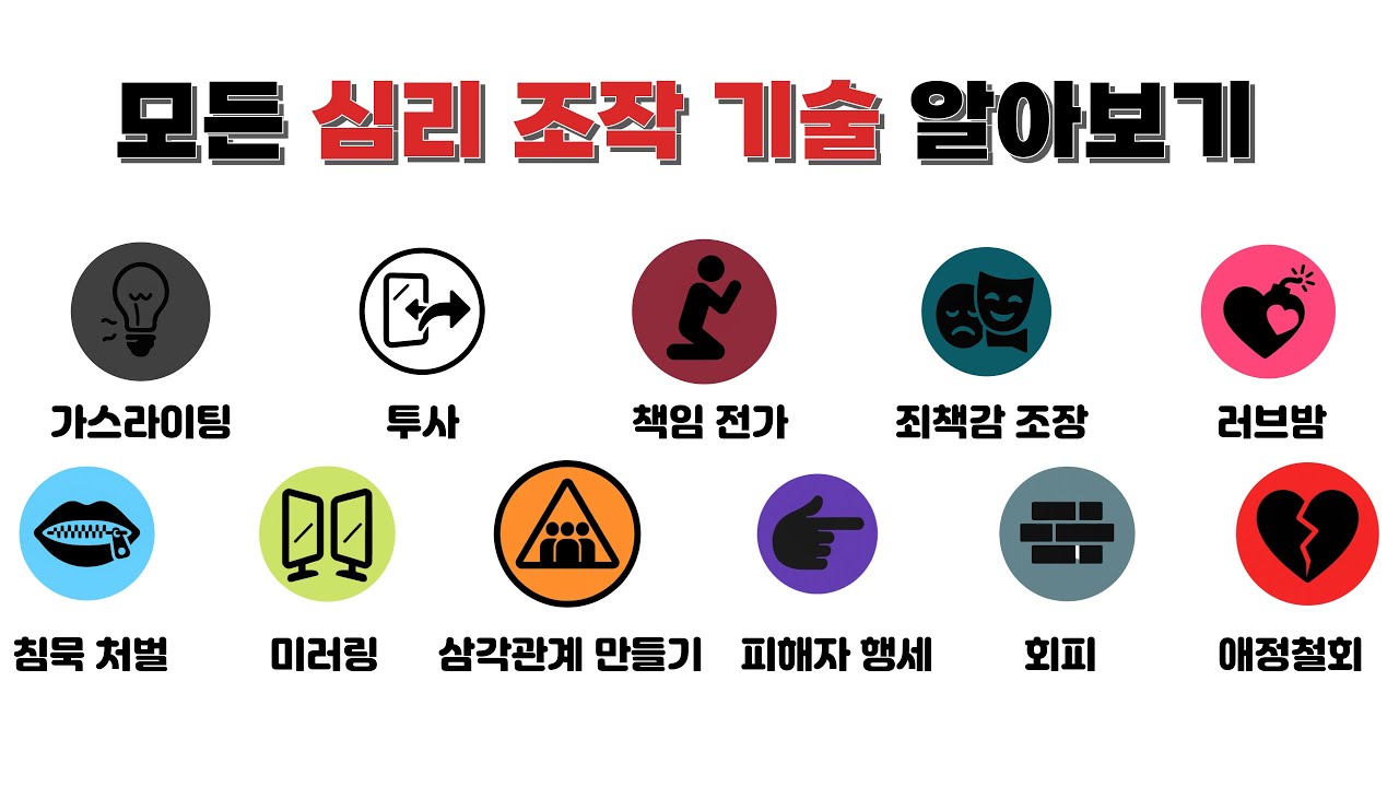 모든 심리 조작 기술 11분 정리