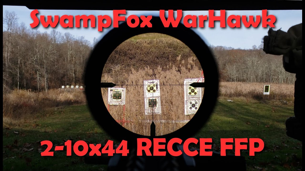 SwampFox WarHawk 2-10x44 RECCE Reticle - First Person Review