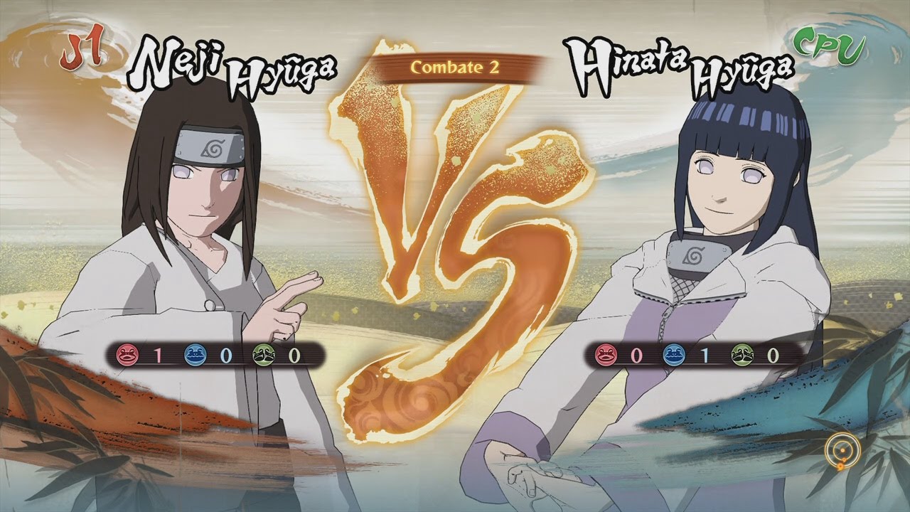 Neji Hyuga VS Hinata Hyuga - Naruto Storm 4
