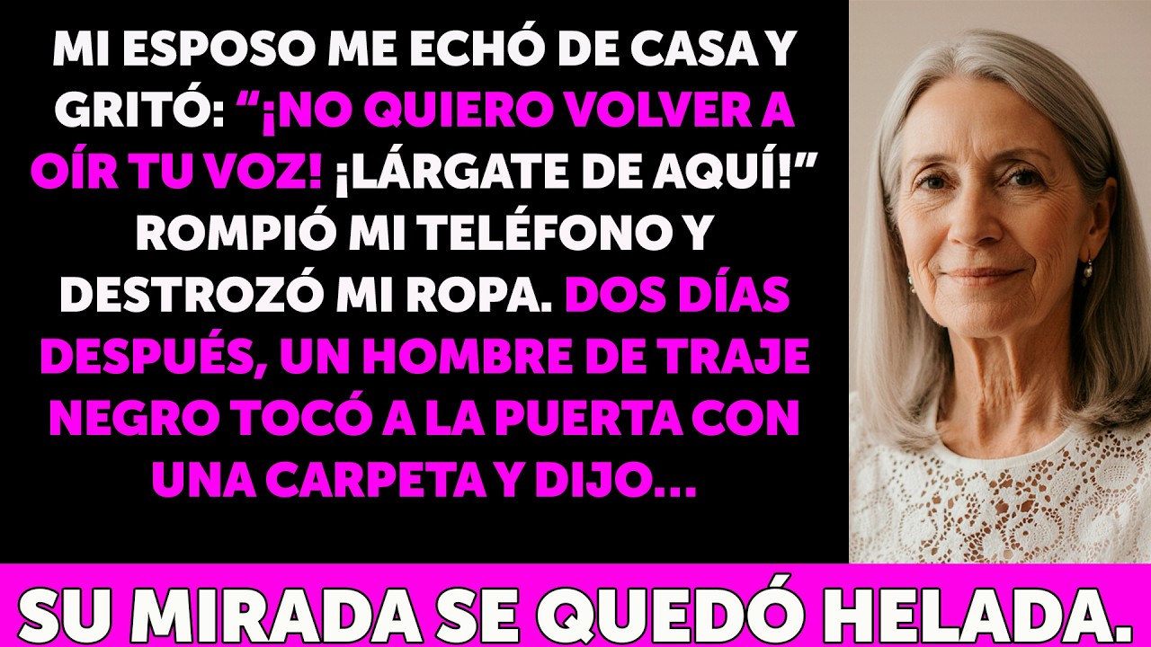 “¡Desaparece de mi vida!” me gritó mi esposo… Dos días después, alguien tocó la puerta