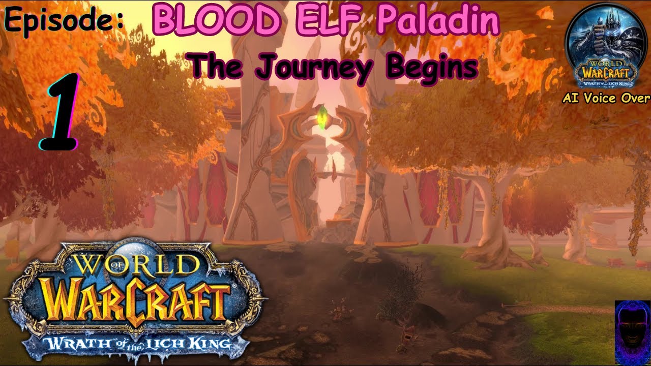 Let's Play World of Warcraft WOTLK | AI Voice Over | Blood Elf Paladin | 