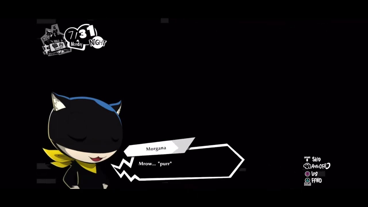 Persona 5 Strikers but it’s just Morgana Meowing and Cat laughing (Eng Dub)
