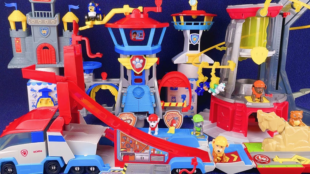 10 Minutes Satisfying with Unboxing Paw Patrol Super Tower Play Set ASMR | Review Toys