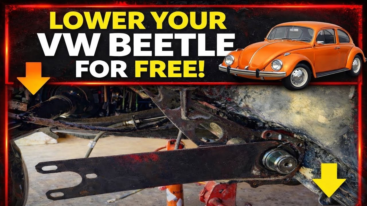 HOW TO LOWER - RAISE - LEVEL - VW BEETLE - TORSION BAR ADJUSTMENT - BUSHING REPLACEMENT #vwbeetle
