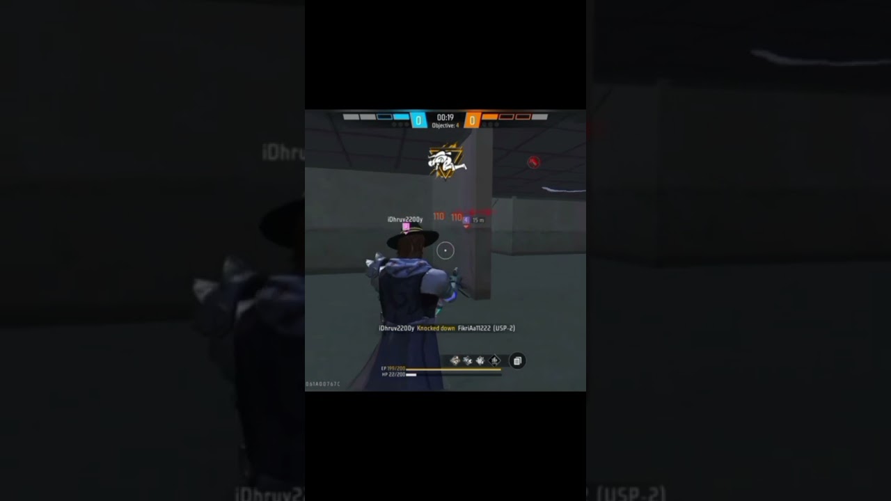 Almost 1vs4...#waitforend#ff#crazyperson#1vs4#diewithasmile