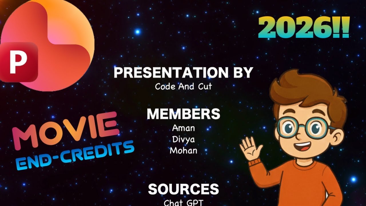 Create Movie-Style End Credits in PowerPoint (Under 1 Minute!) 🚀| 