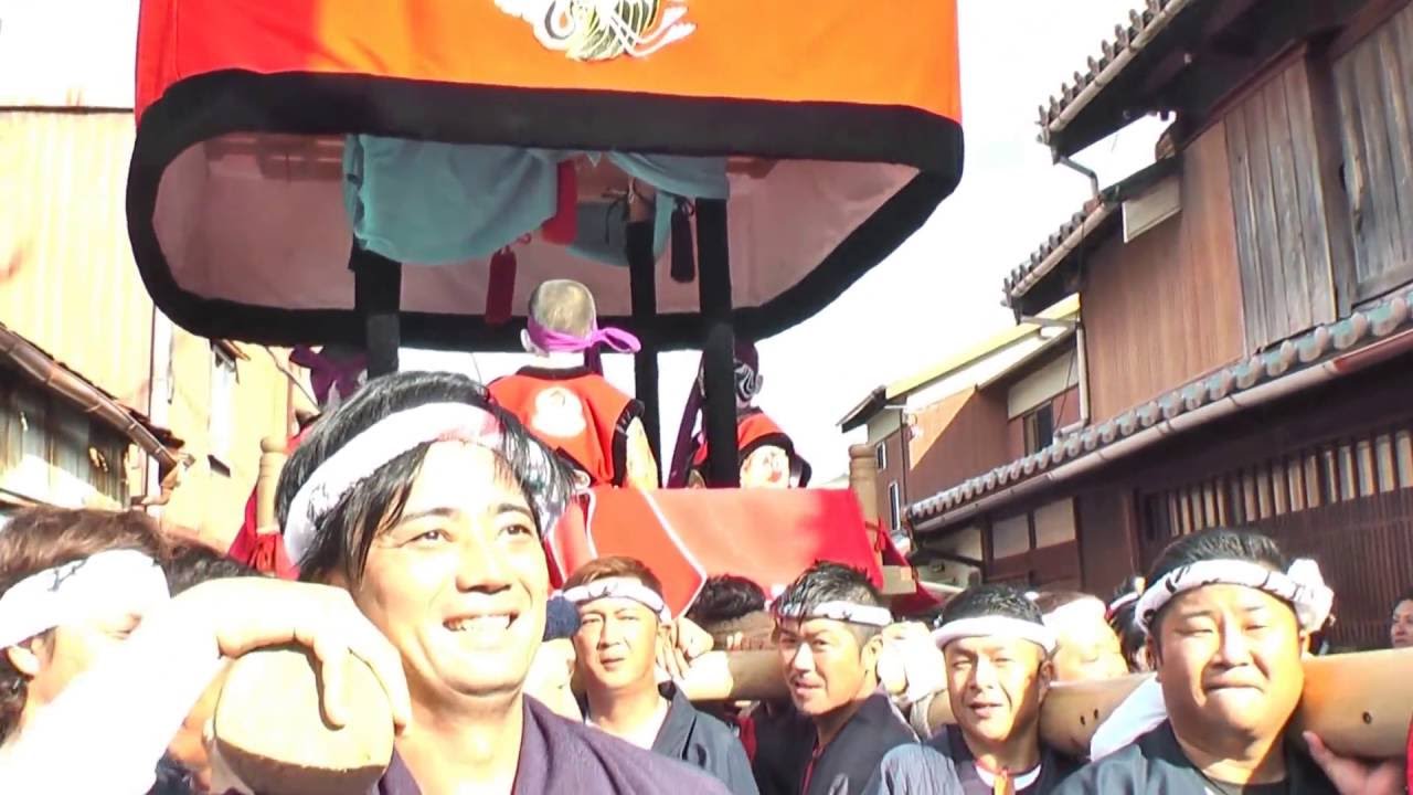 2016 10月4日 御坊祭 宵宮 東薗組  四ッ太鼓