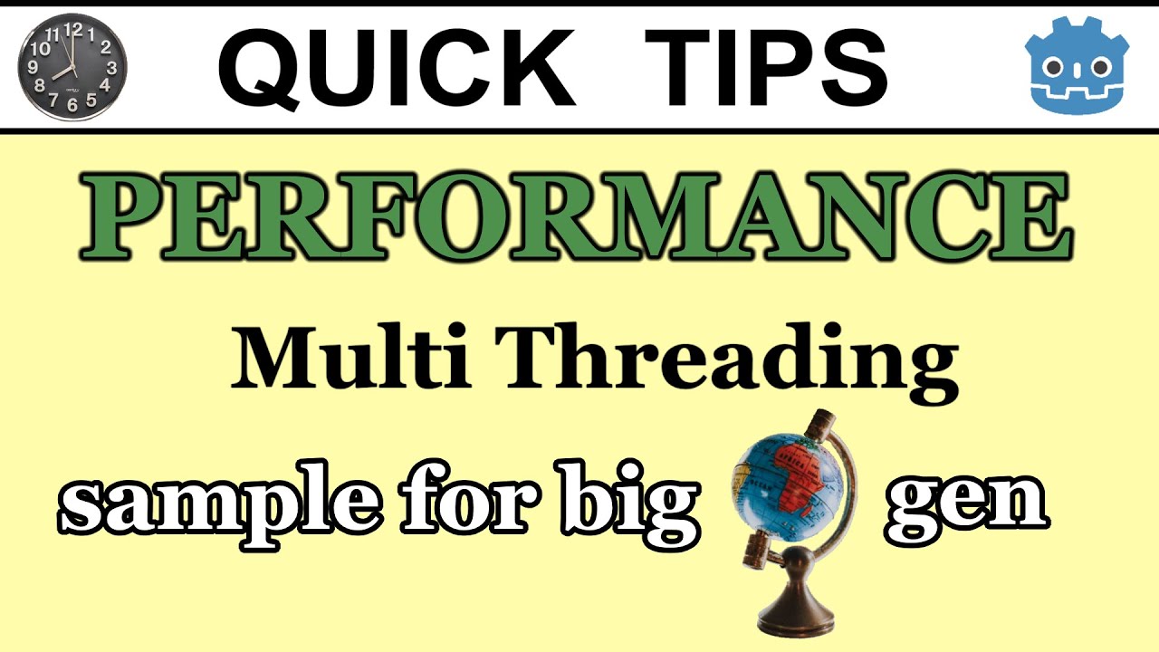 Godot Engine 3.x - Quick Tips || Multi-Threading via Thread Node