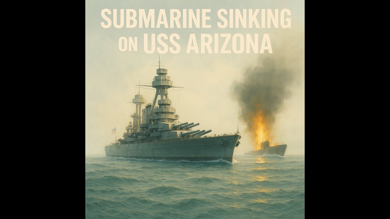 World of Warships: submarine sinking on USS Arizona - 70557 damage