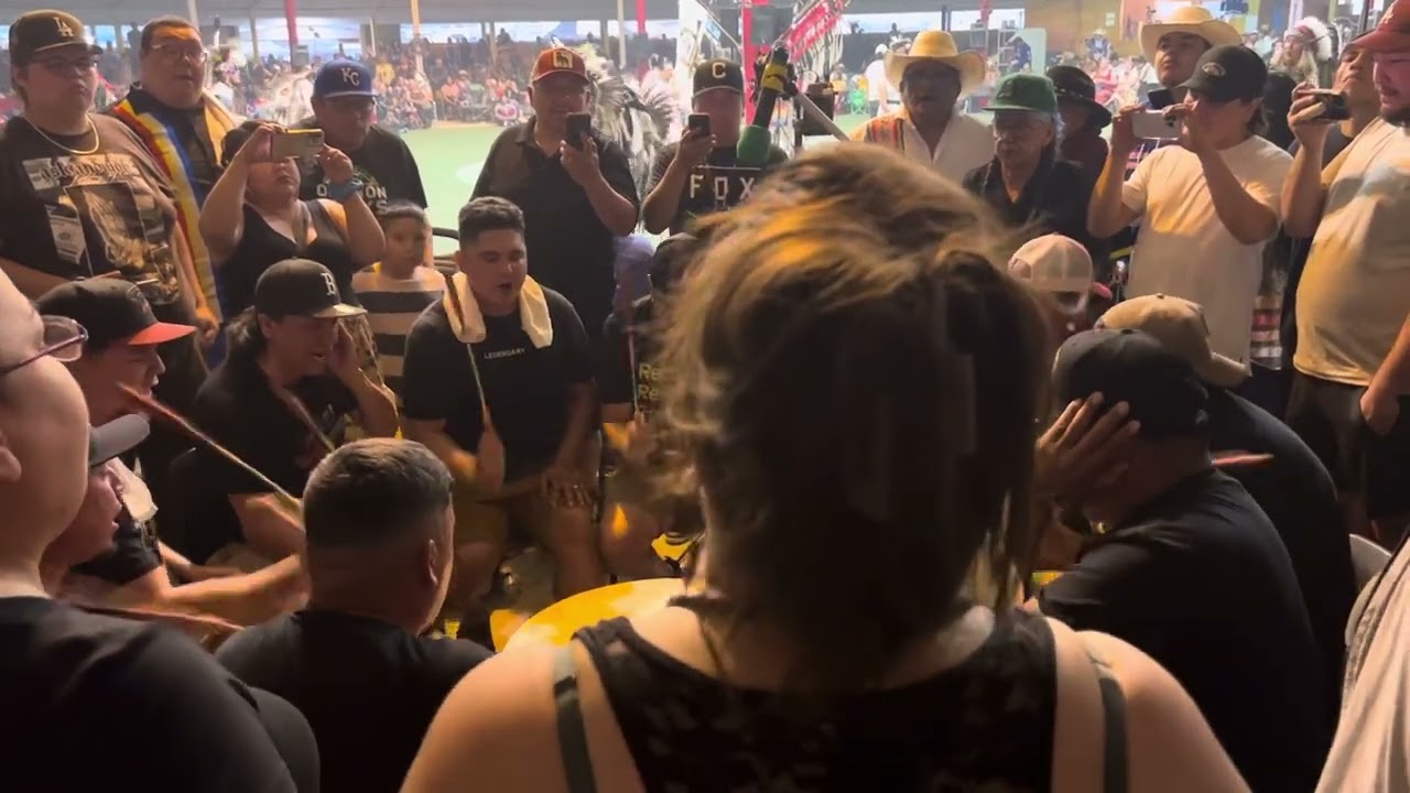 Black Bear Singers (Double Beat) @ Onion Lake pow wow 2024