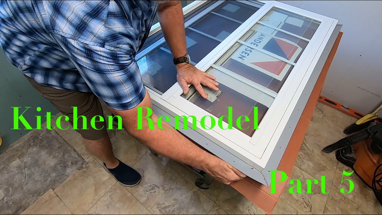 How to Install new Andersen windows on older brick home, Kitchen Renovation Part 5