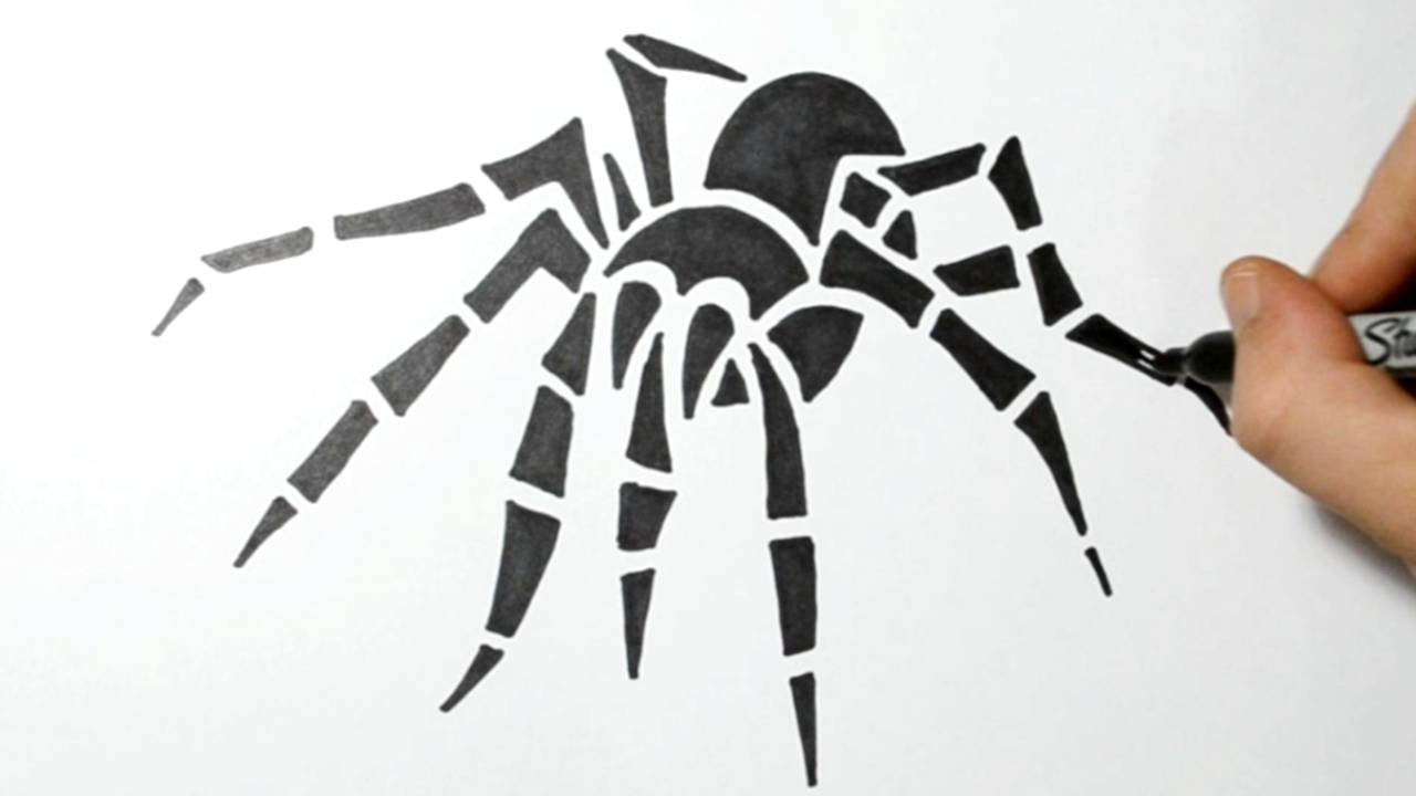 How to Draw a Tribal Spider