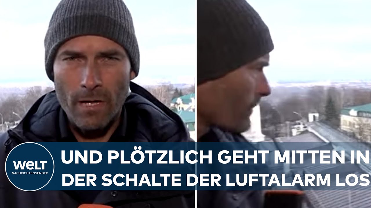 KRIEG IN DER UKRAINE: Sirenen! Mitten in der Schalte geht plötzlich der Luftalarm über Kiew los