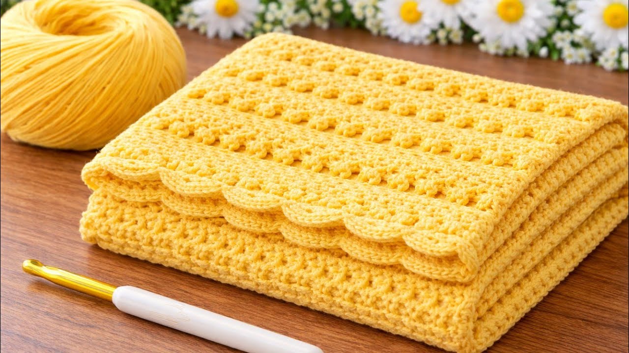 WOW ✨️💯Easiest Blanket Stitch Ever 😍 Must Try/ Step By Step Crochet Tutorial For Beginners❗️