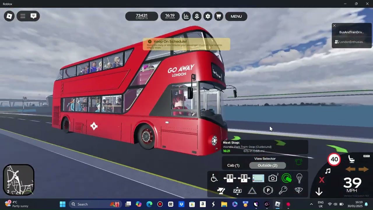 Croydon Roblox | NB4L Go Travel route TR3 to Theraipa lane
