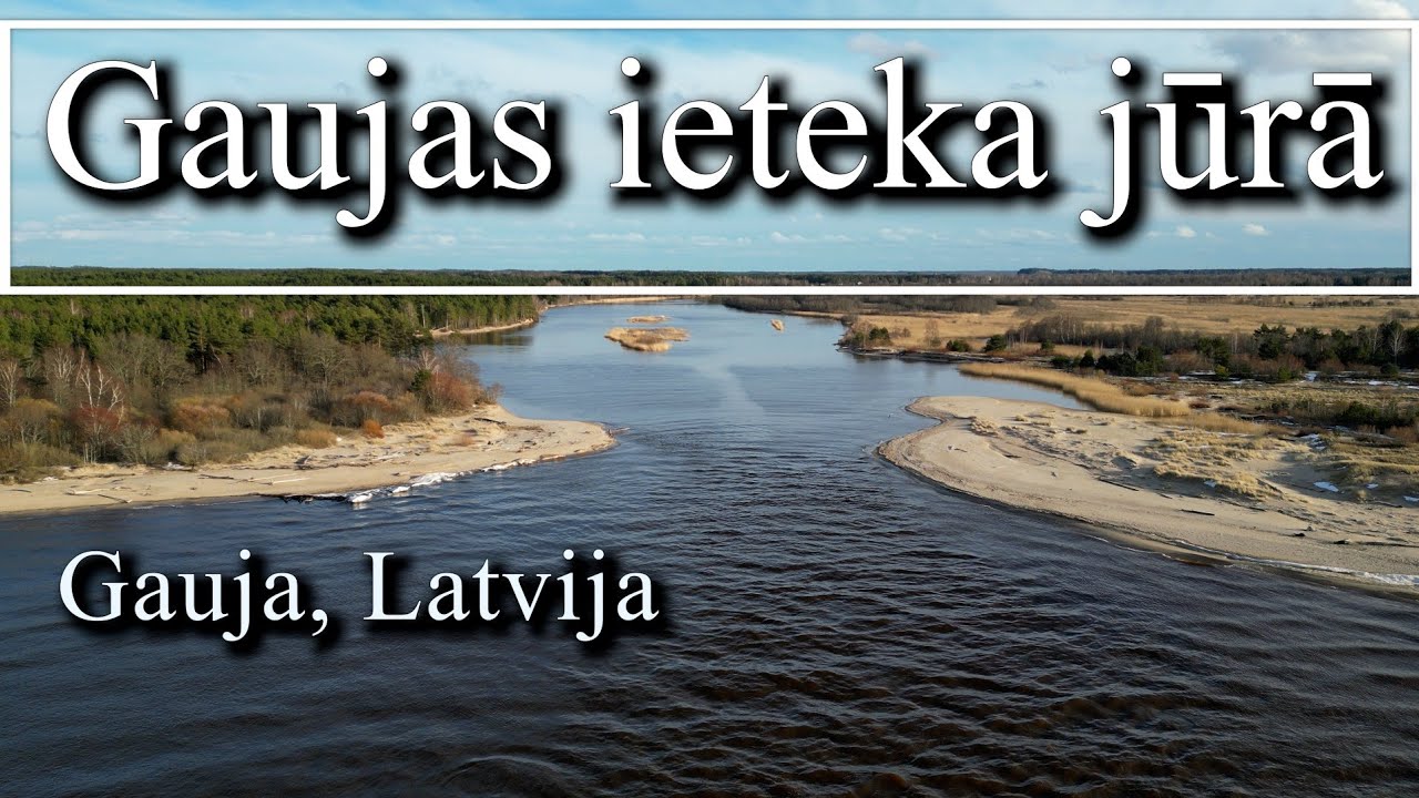 Gaujas ieteka jūrā | Beautiful places in Latvia | The mouth of river Gauja | Gauja | Latvija #latvia