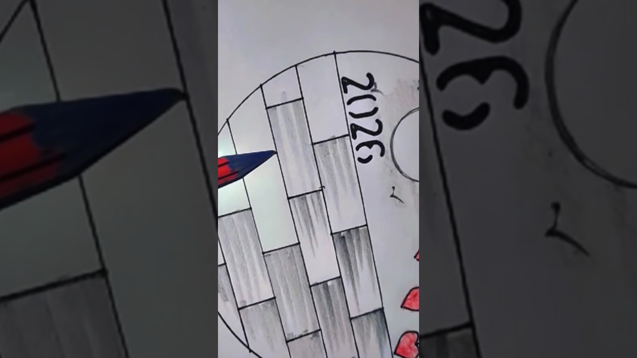 Рисунок к Новому году, 2026 😍 