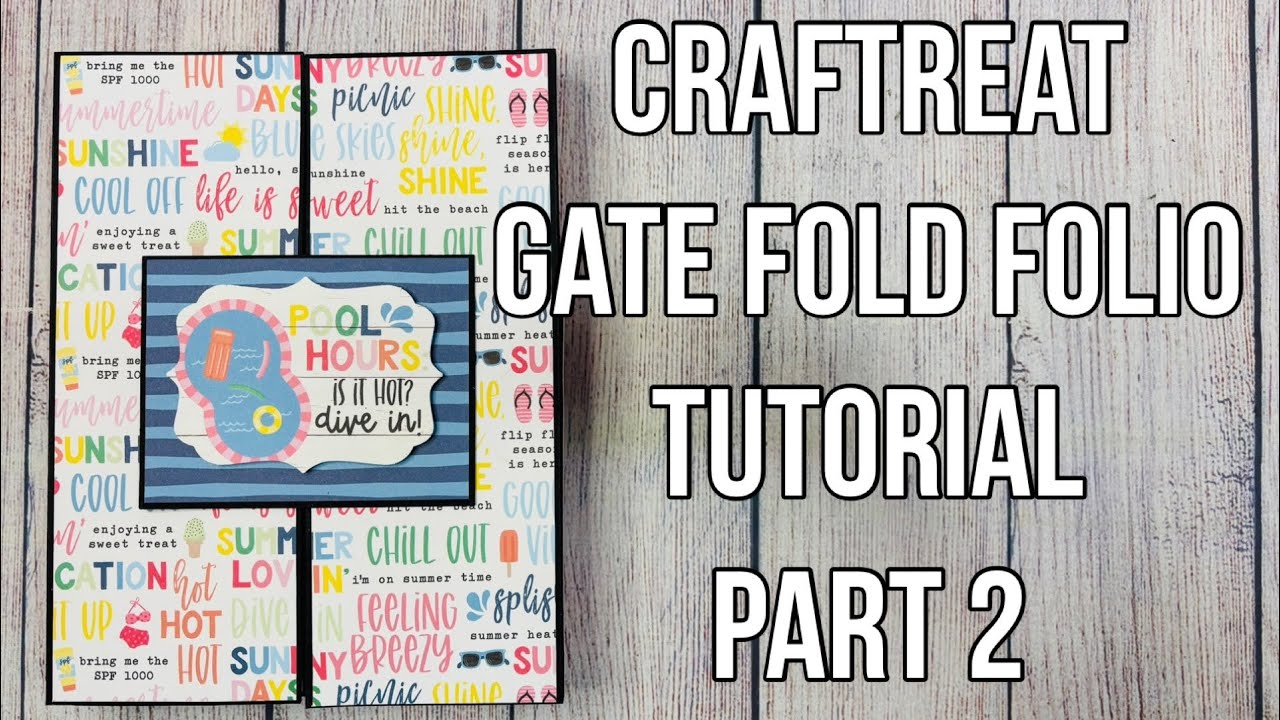 Gate Fold Folio From @Craftreat2 Tutorial Part 2
