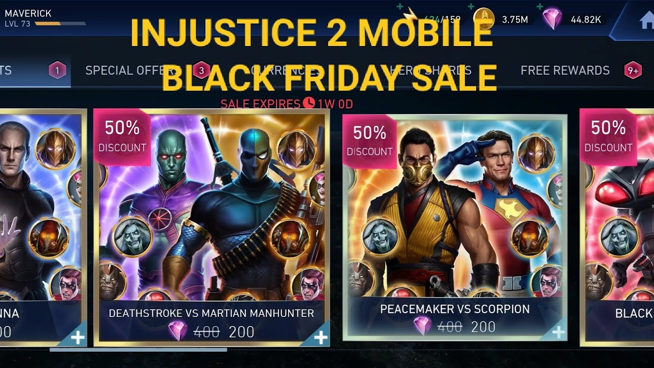 Black friday sale chest opening injustice 2 mobile