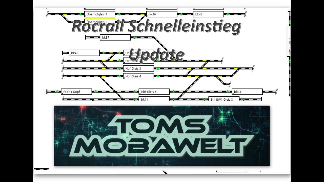 Toms Mobawelt - Schnelleinstieg mit Rocrail Update Teil 1 vom 14.08.2020