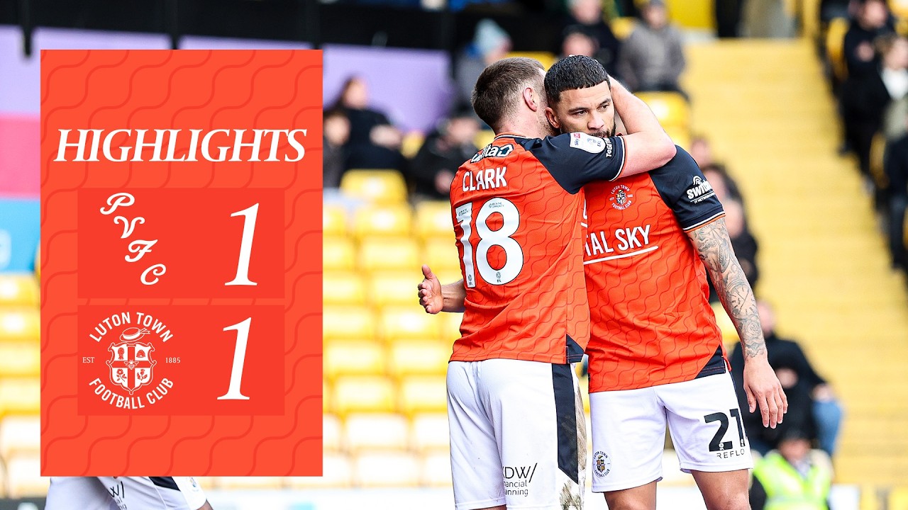 Port Vale 1-1 Luton | Highlights