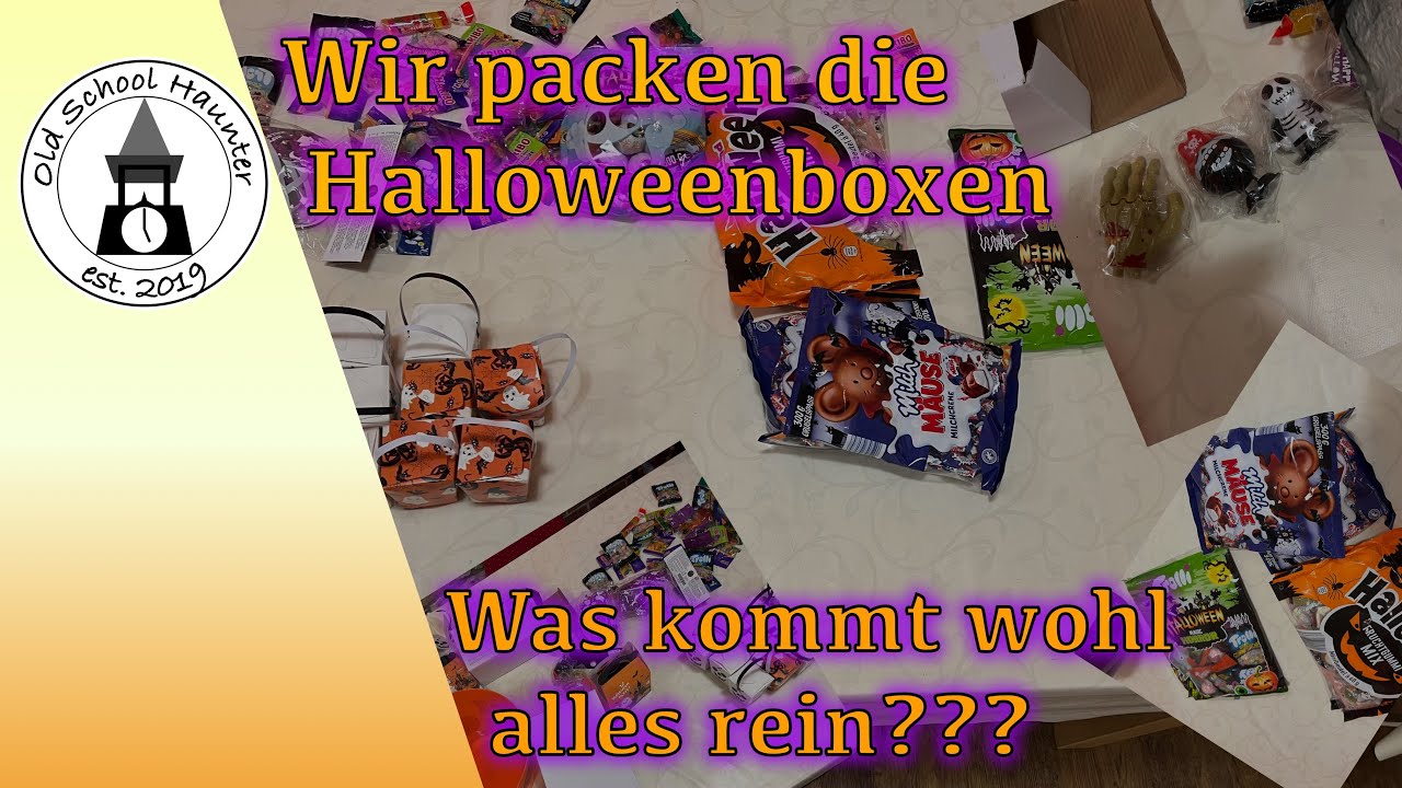Halloweenboxen Süßes oder Saures packen - Was kommt alles rein  [Halloween Trick or Treat 2022 DE]
