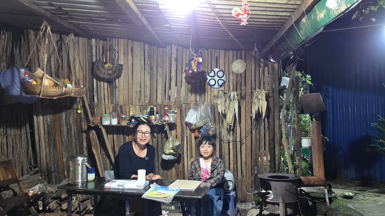 Buổi tối hai mẹ con kapy