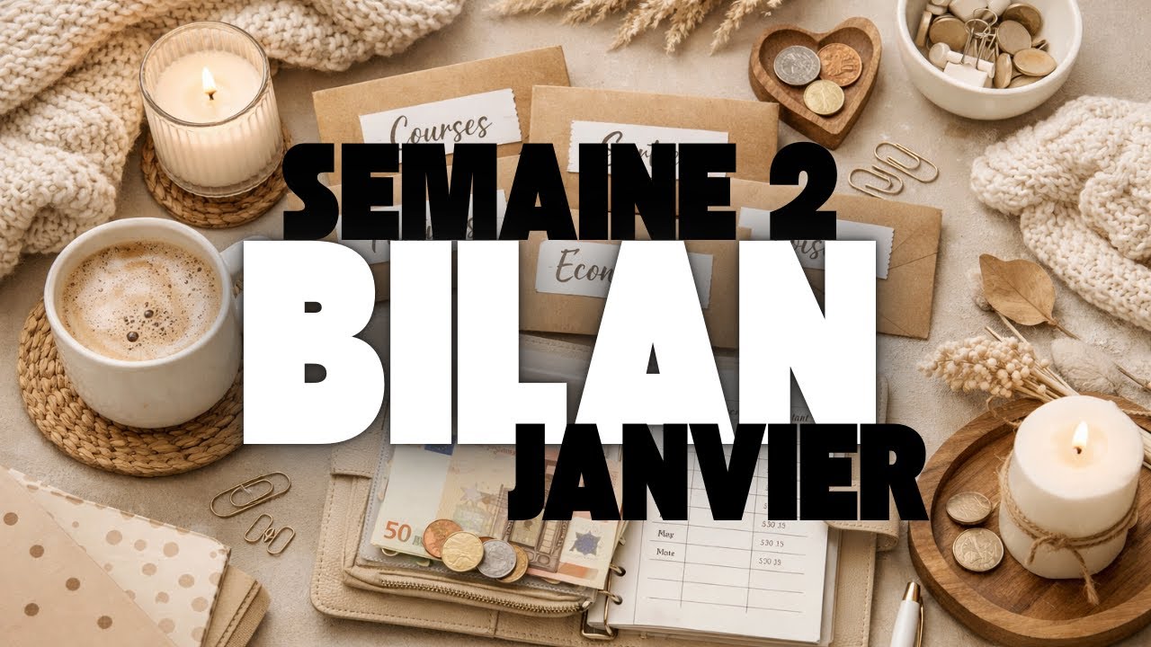 Portefeuille enveloppe - Bilan semaine 2 Janvier | Remplissage semaine 3 • Méthode des enveloppes ✨